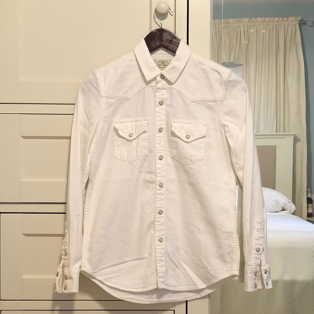 Lucky Brand White Western Shirt